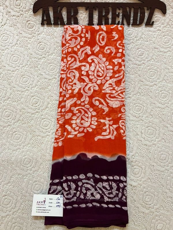 Daily wear Georgette sarees