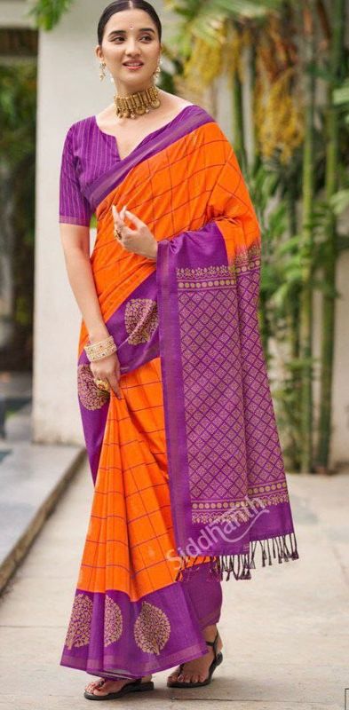Fancy Tussar silk sarees