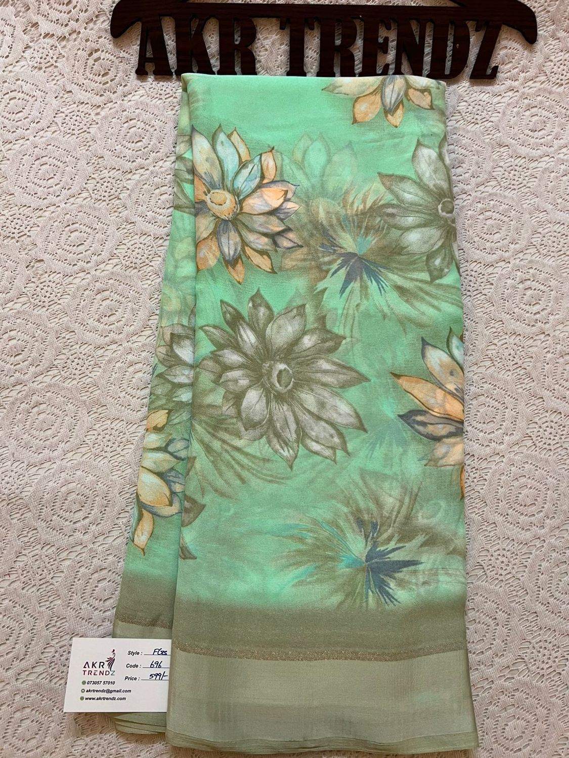 Satin Border Georgette sarees