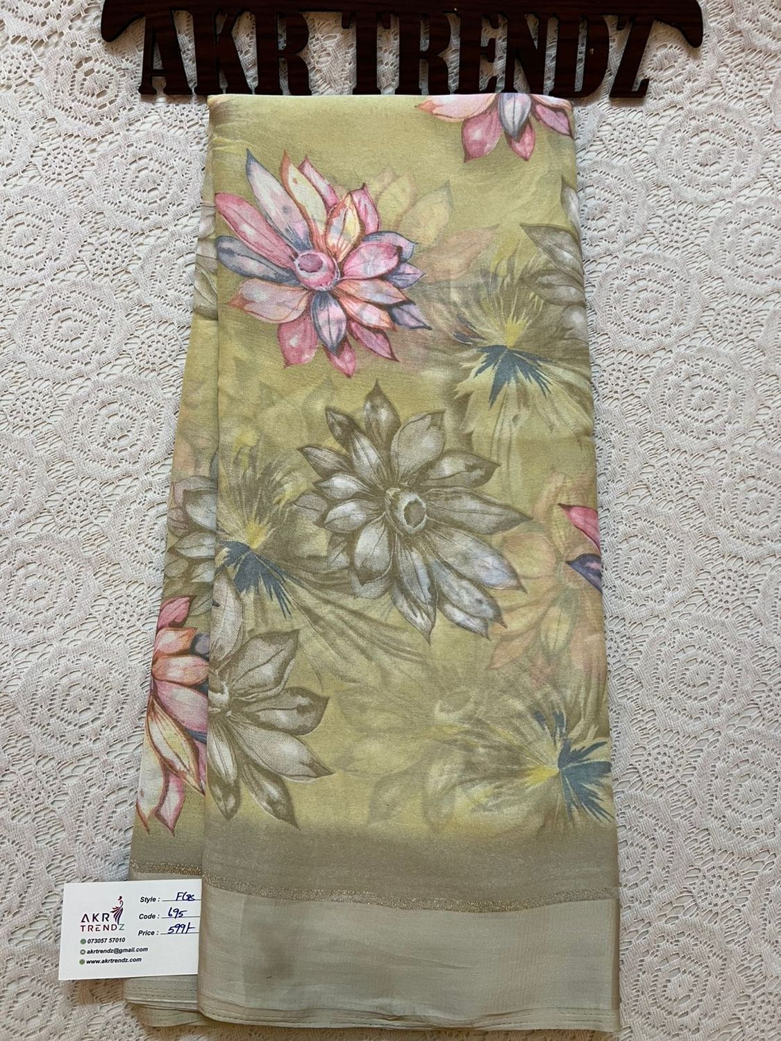 Satin Border Georgette sarees