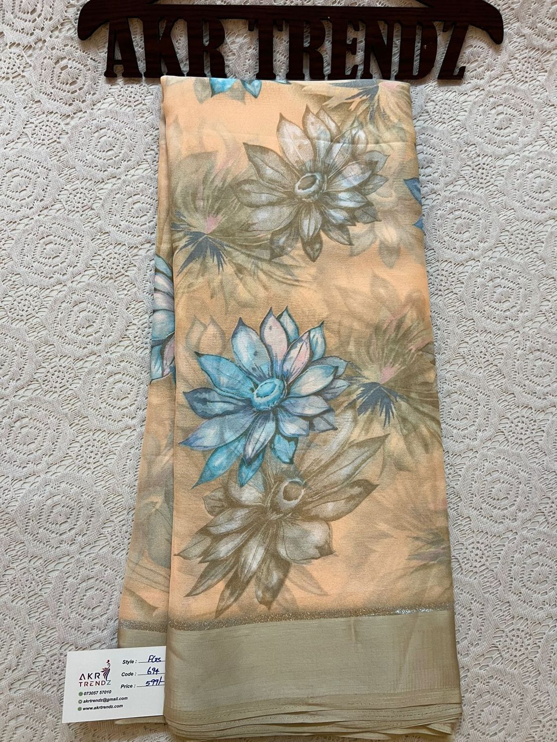 Satin Border Georgette sarees