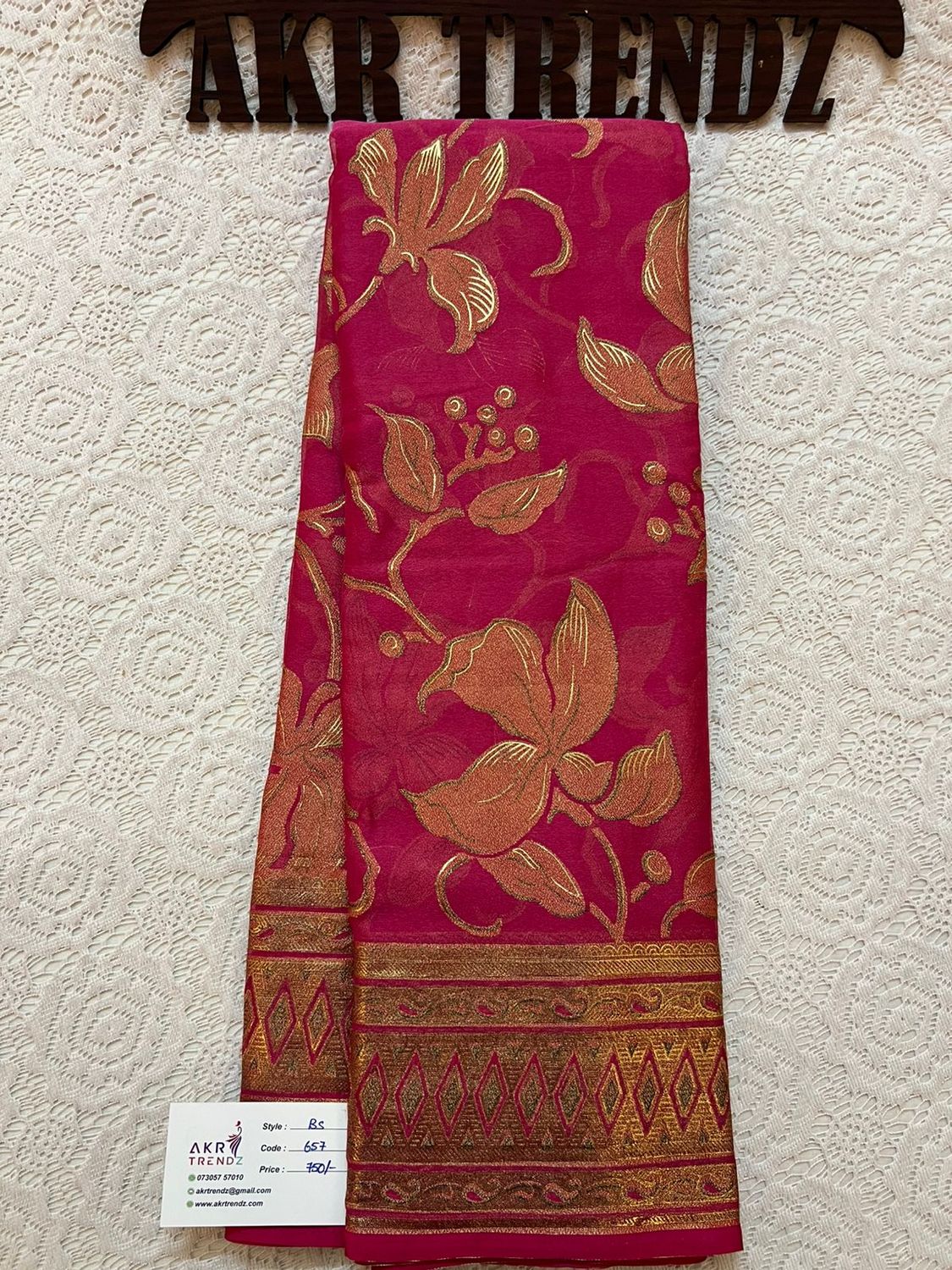 Fancy Brasso Georgette sarees​