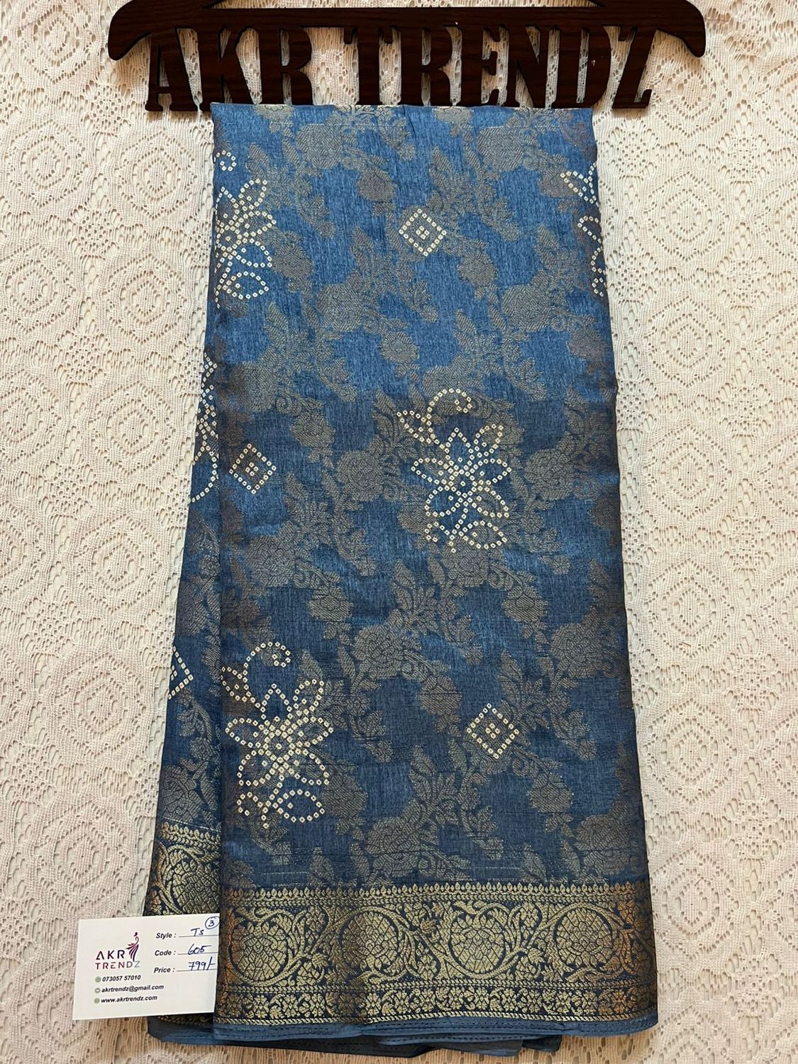 Fancy woven Tussar silk sarees