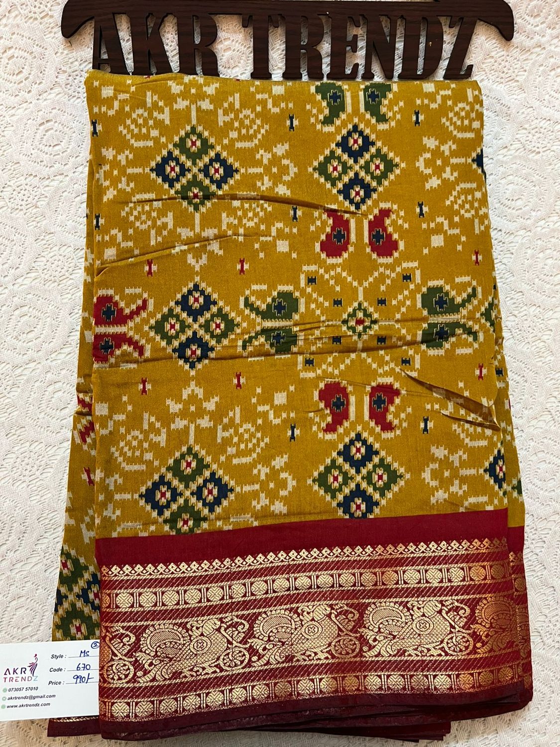 Maheswari Patola cotton sarees​​