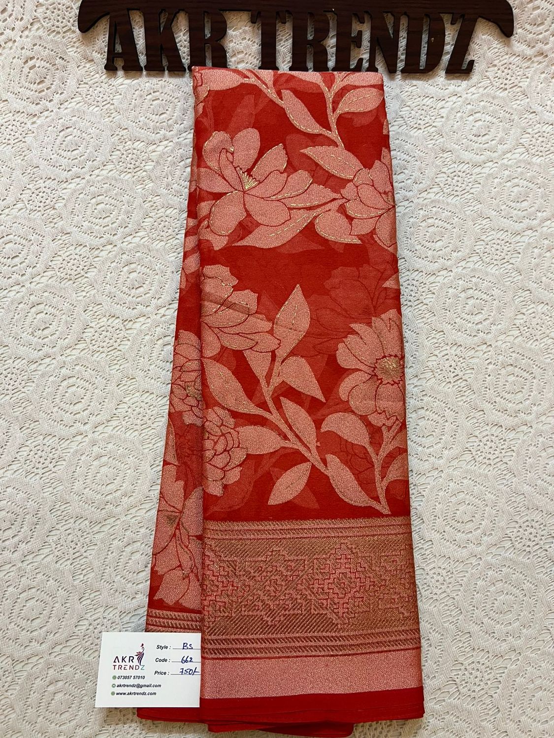 Fancy Brasso Georgette sarees