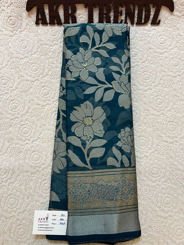 Fancy Brasso Georgette sarees