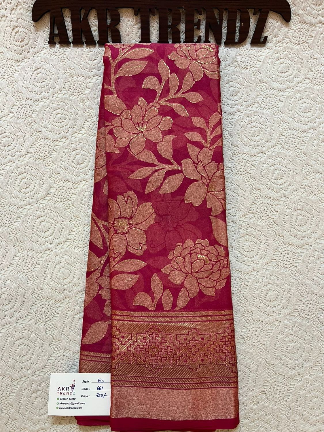 Fancy Brasso Georgette sarees