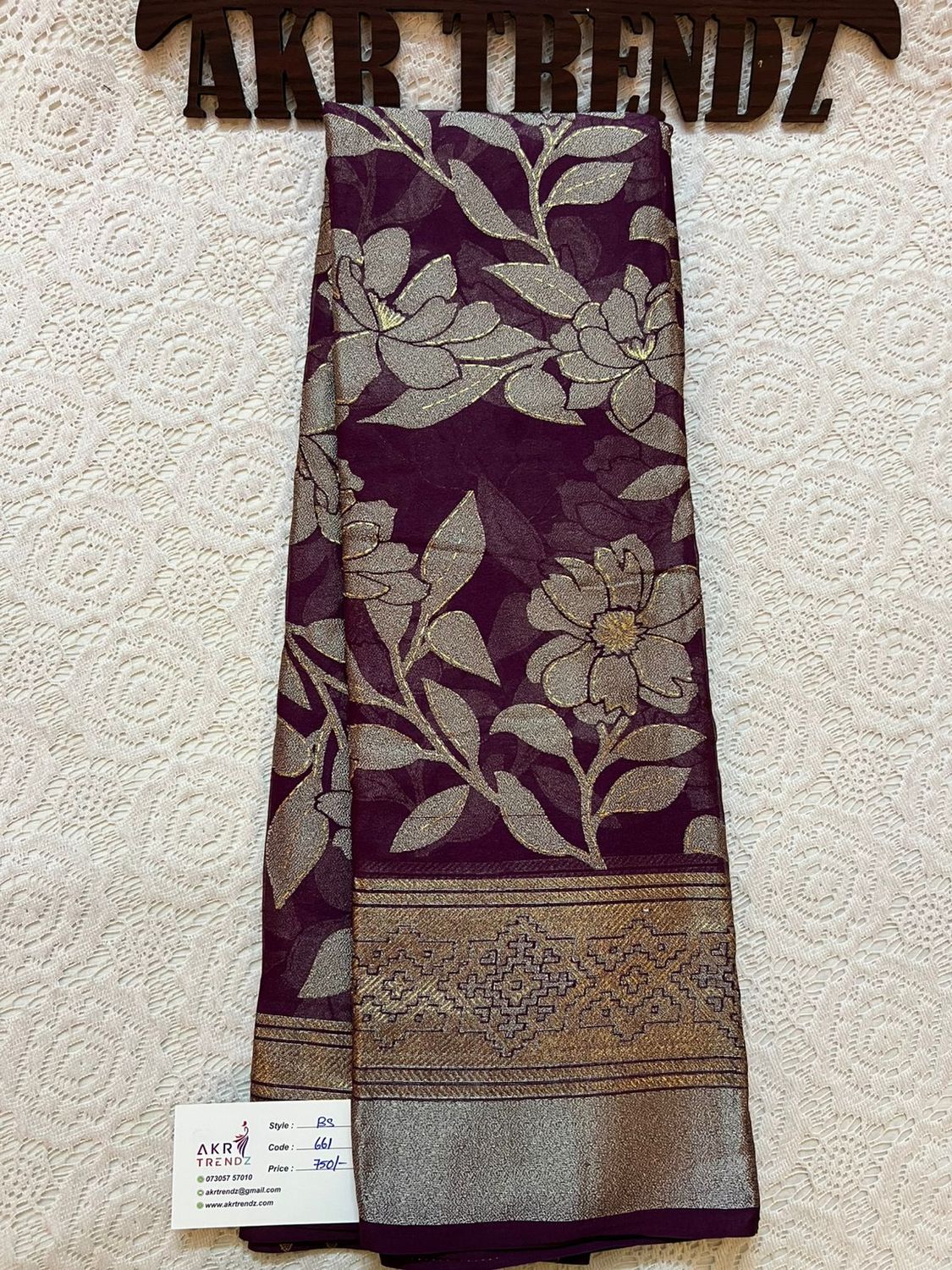 Fancy Brasso Georgette sarees