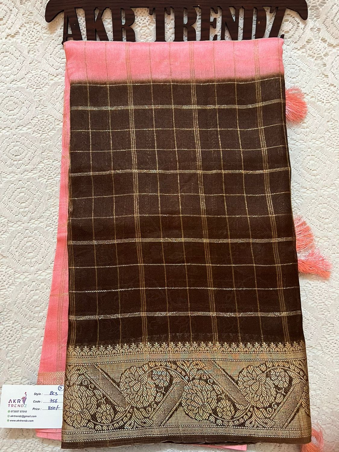 Jacquard border Silk Georgette sarees