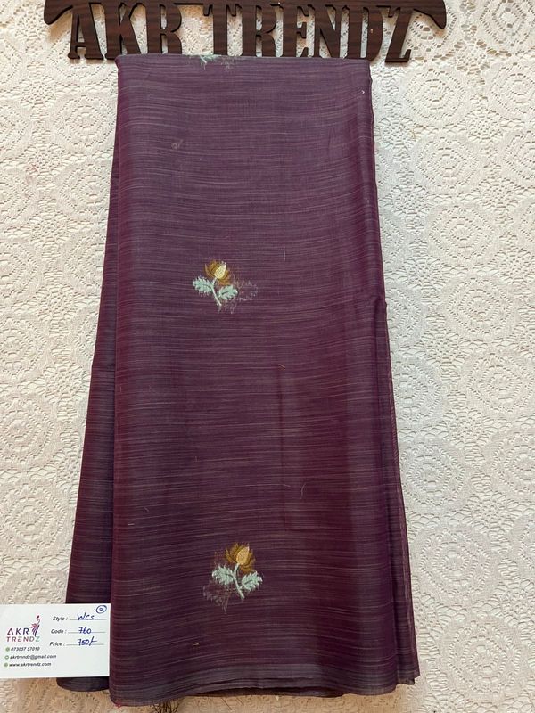 Weaving chanderi cotton sarees