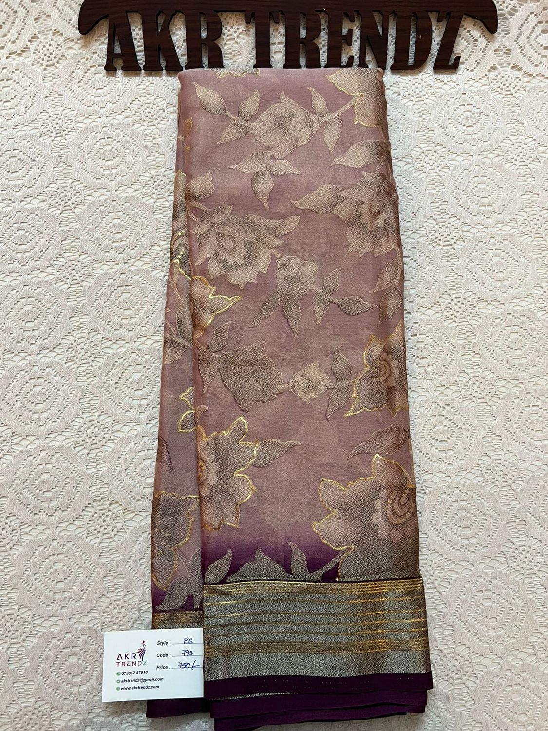 Fancy Brasso Georgette sarees