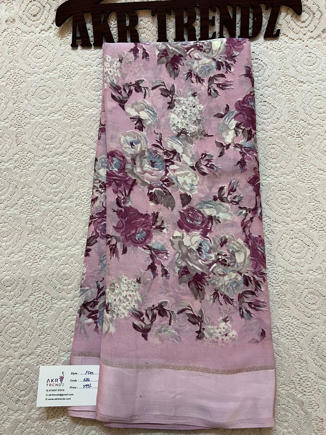 Satin Border Georgette sarees