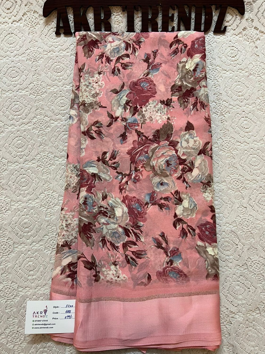 Satin Border Georgette sarees