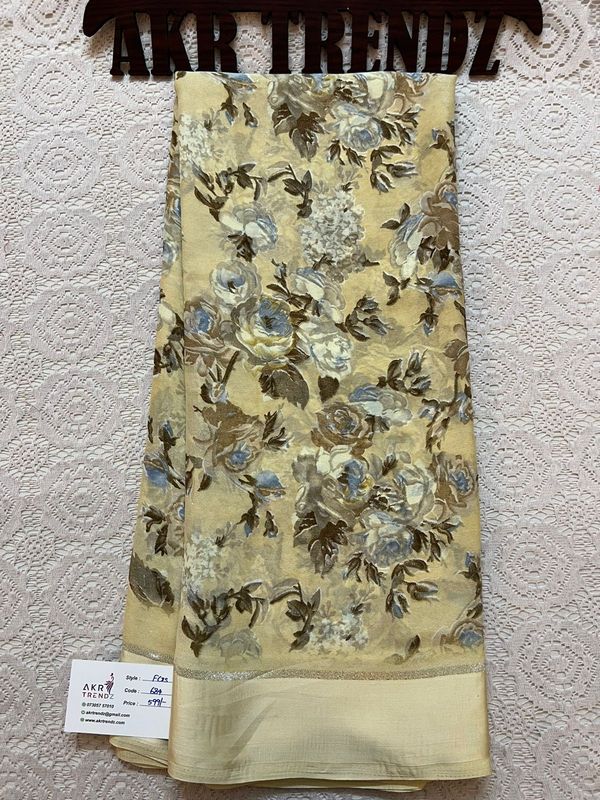 Satin Border Georgette sarees