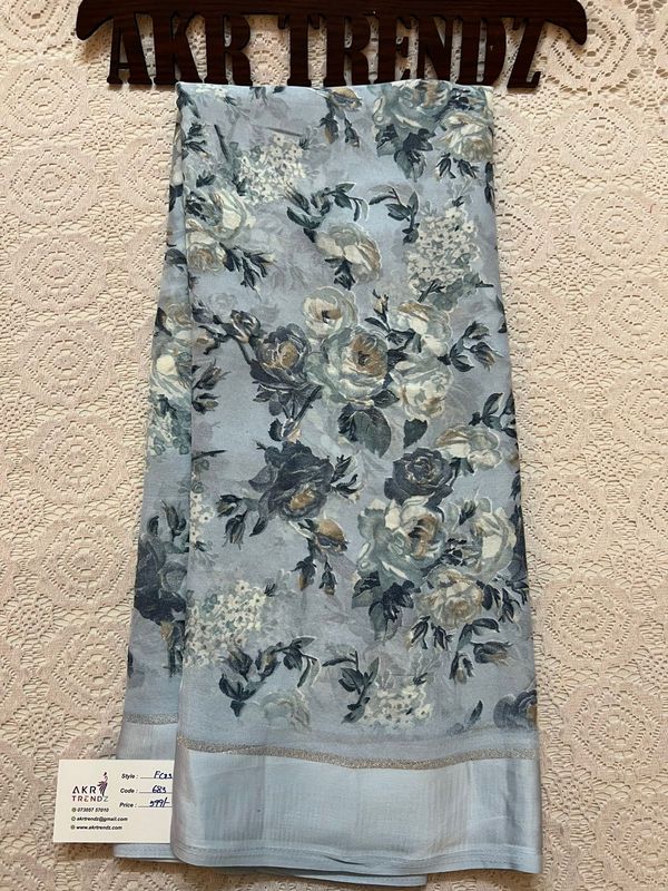 Satin Border Georgette sarees