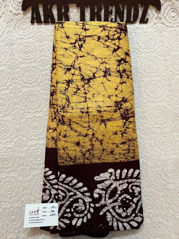 Batik pure cotton sarees​