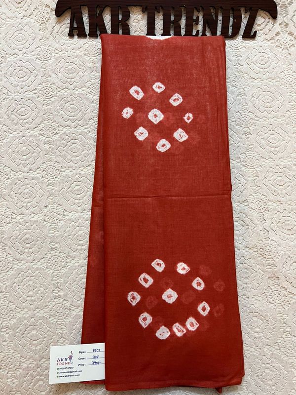Bandhani Mul cotton sarees​