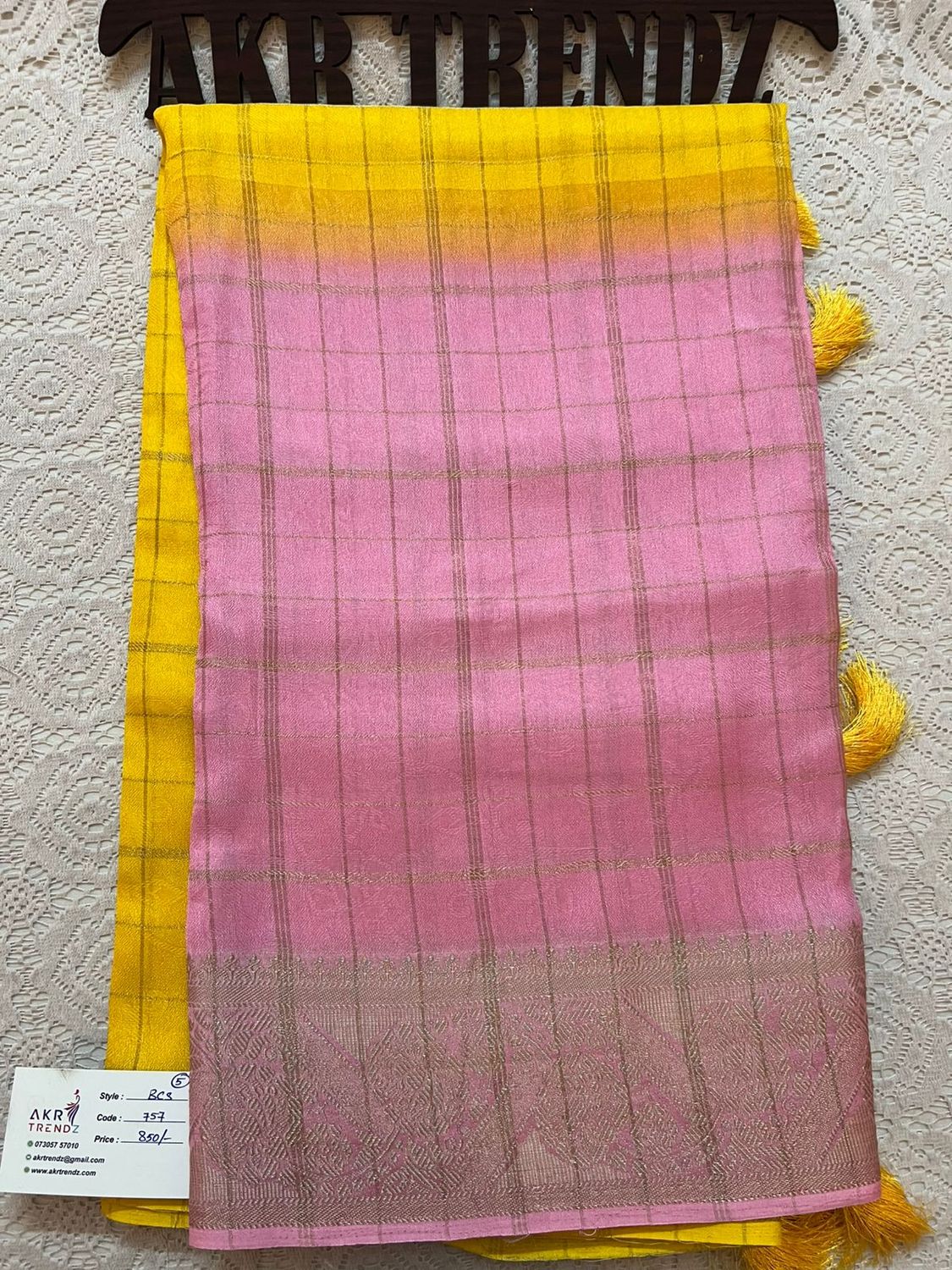 Jacquard border silk Georgette sarees
