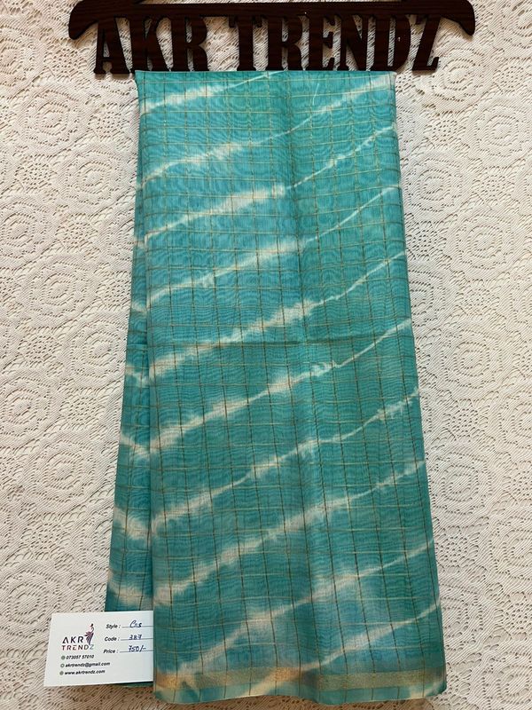 Shibori print silk mix sarees