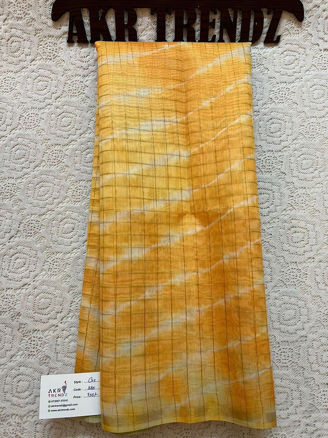 Shibori print silk mix sarees