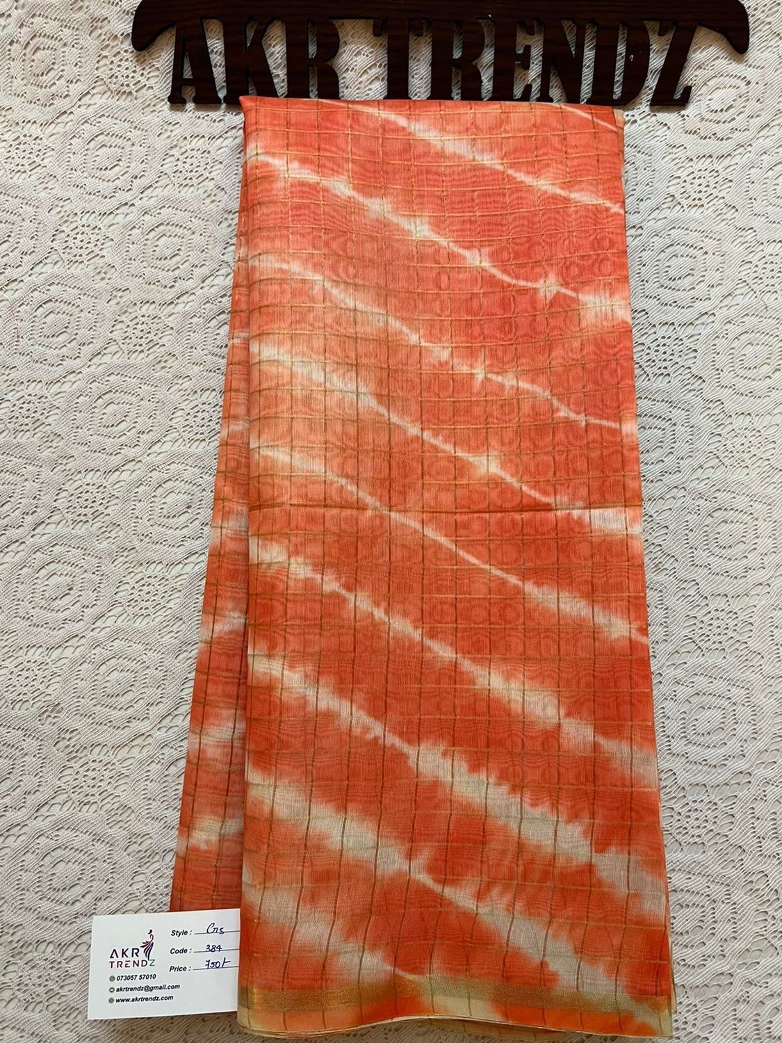 Shibori print silk mix sarees