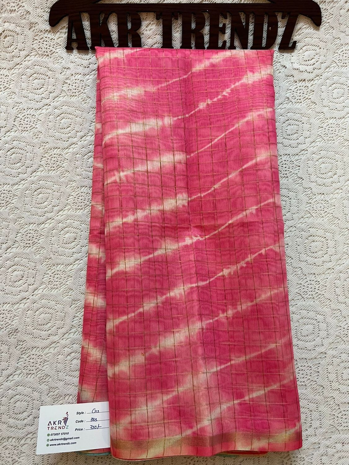 Shibori print silk mix sarees
