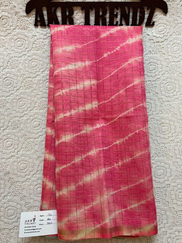 Shibori print silk mix sarees