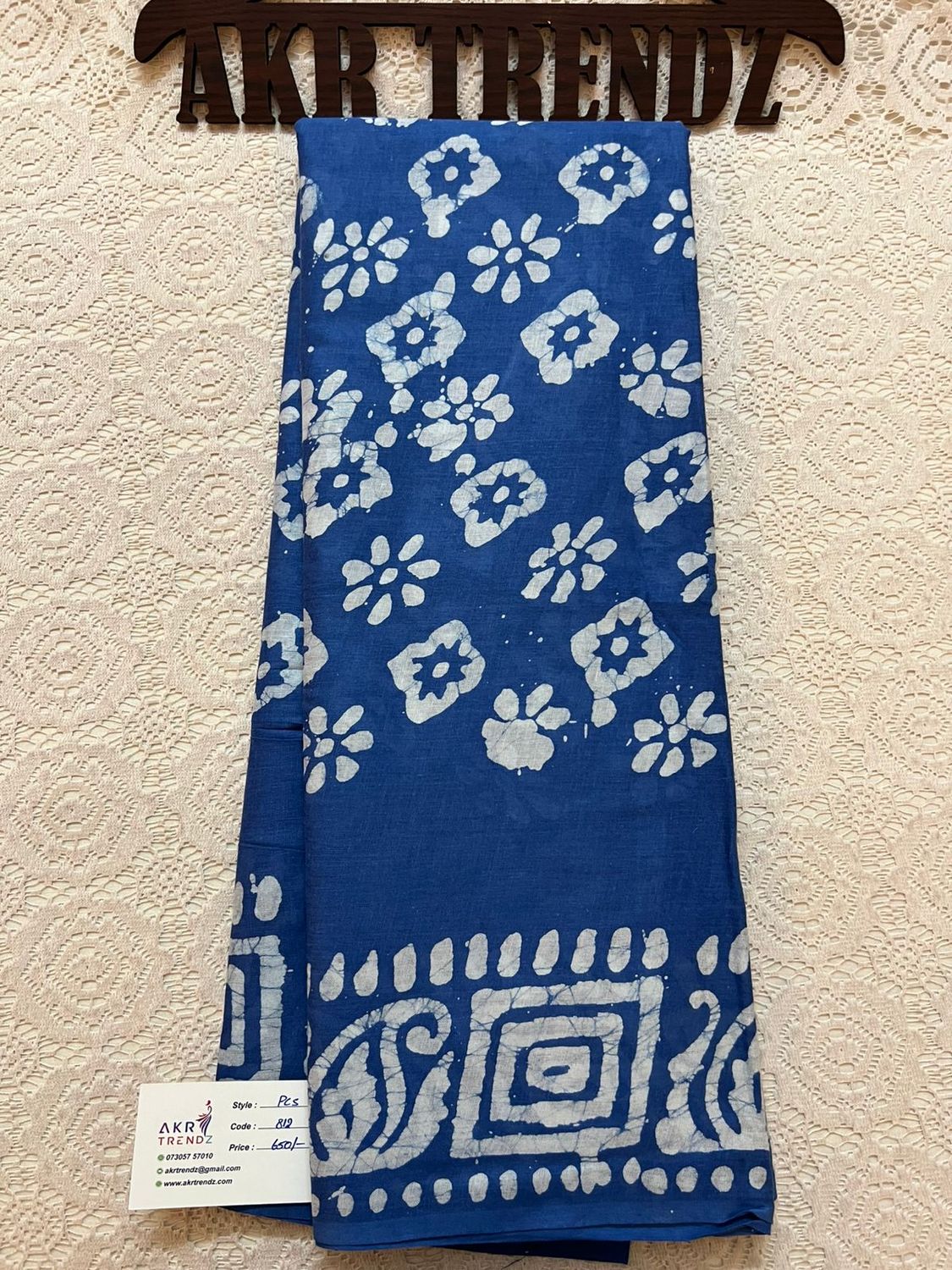 Pure cotton batik sarees