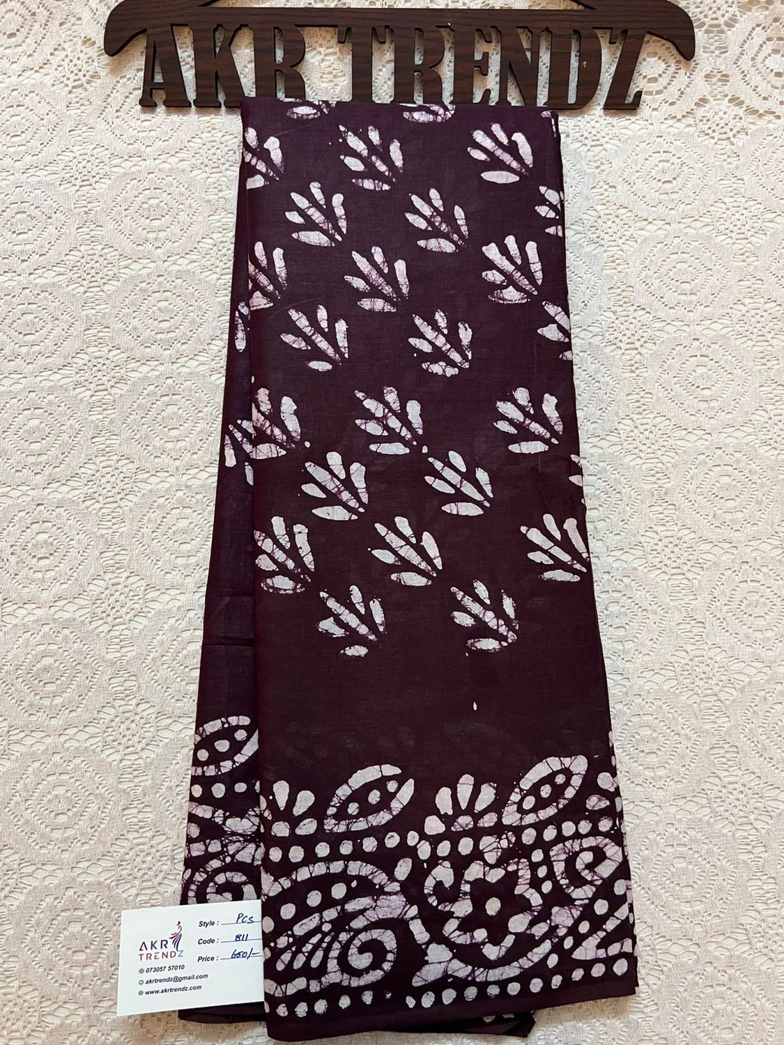 Pure cotton batik sarees