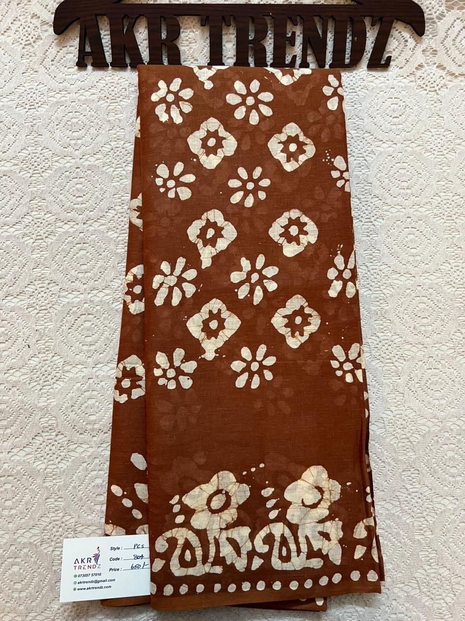 Pure cotton batik sarees