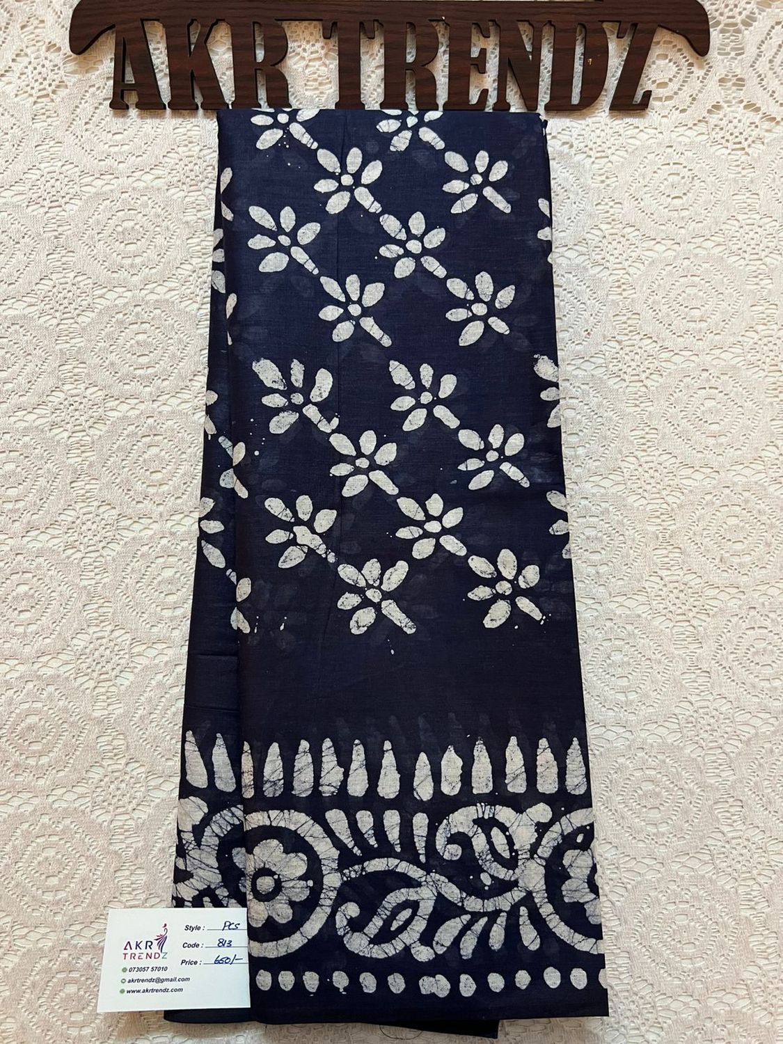 Pure cotton batik sarees