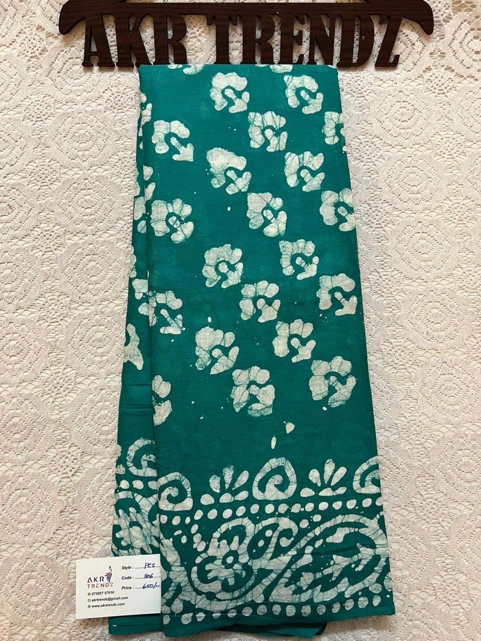 Pure cotton batik sarees