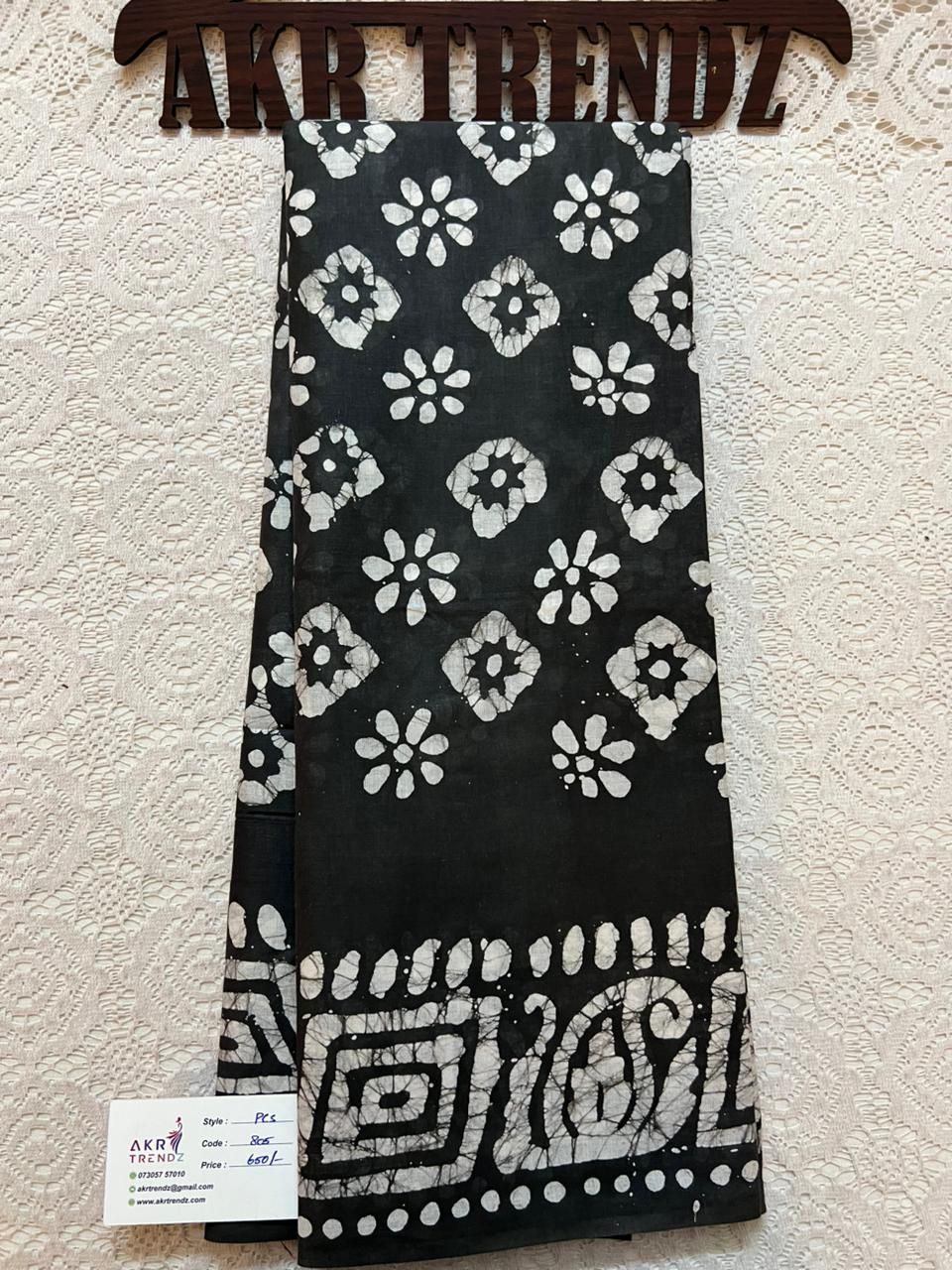 Pure cotton batik sarees