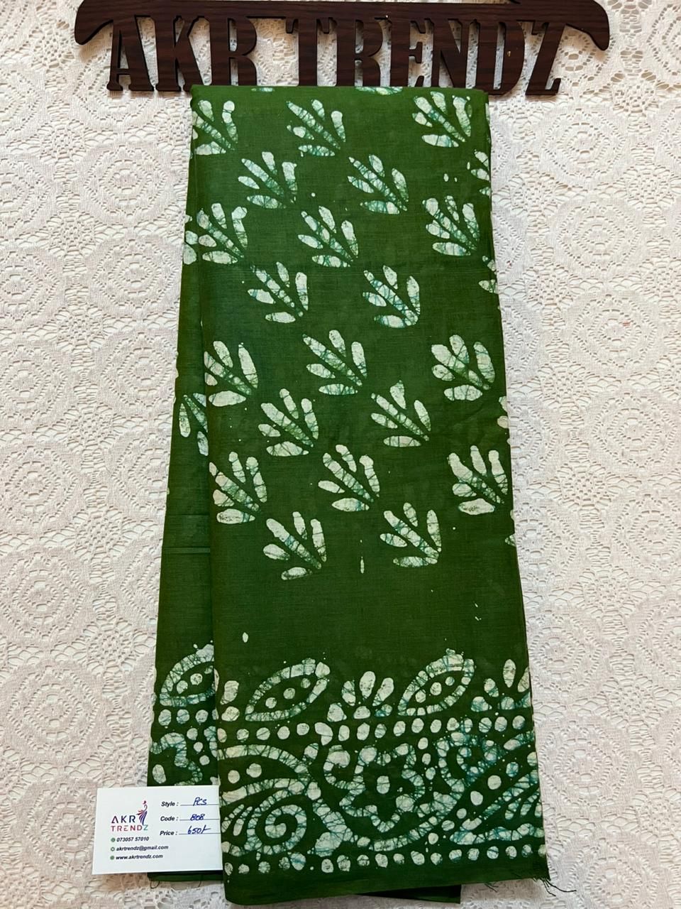 Pure cotton batik sarees