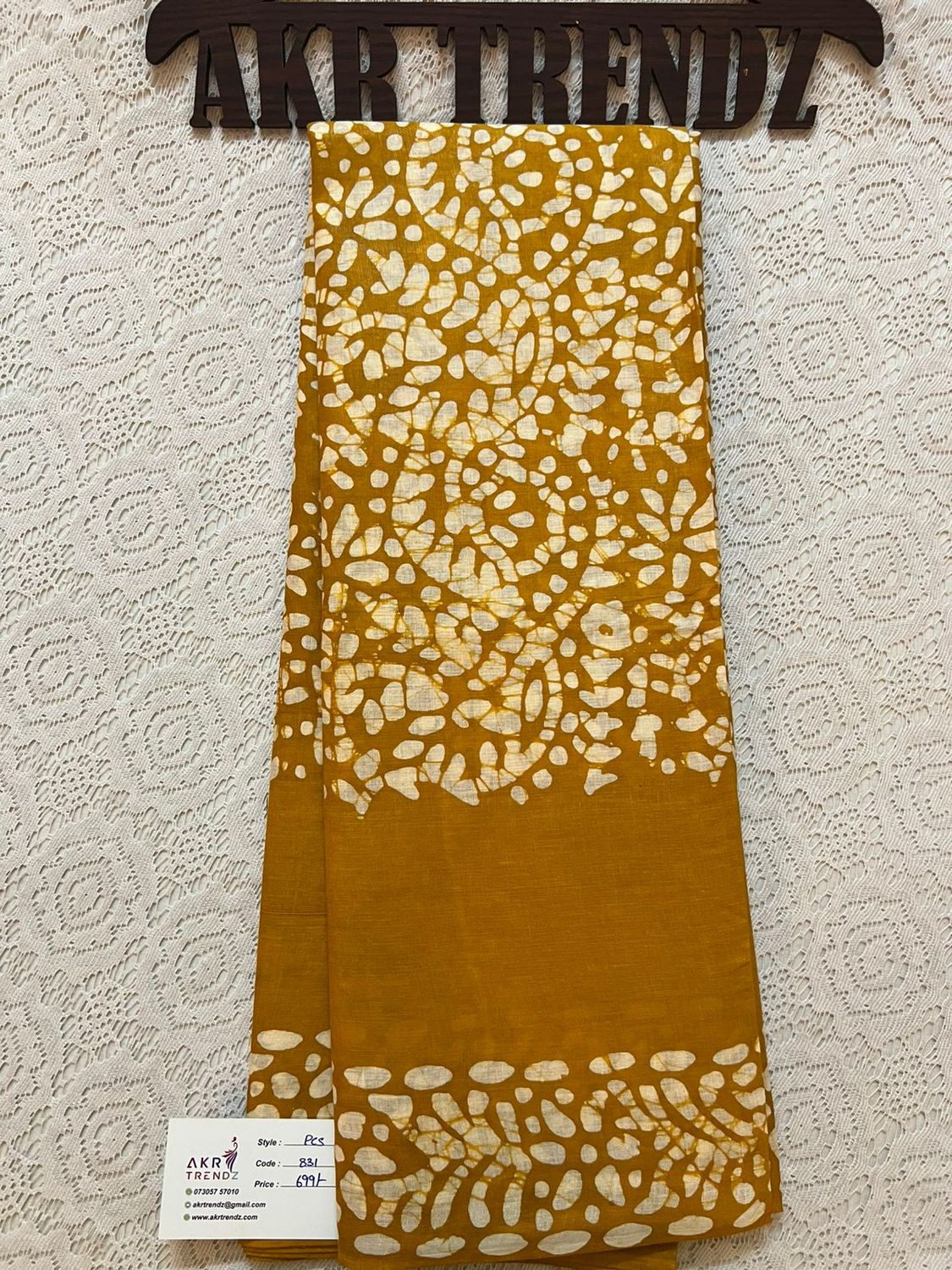 Batik print pure cotton sarees​