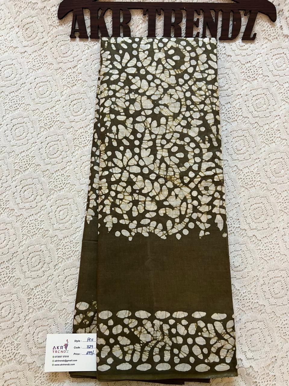 Batik print pure cotton sarees​
