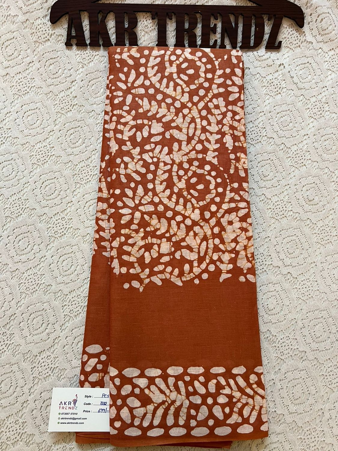Batik print pure cotton sarees​