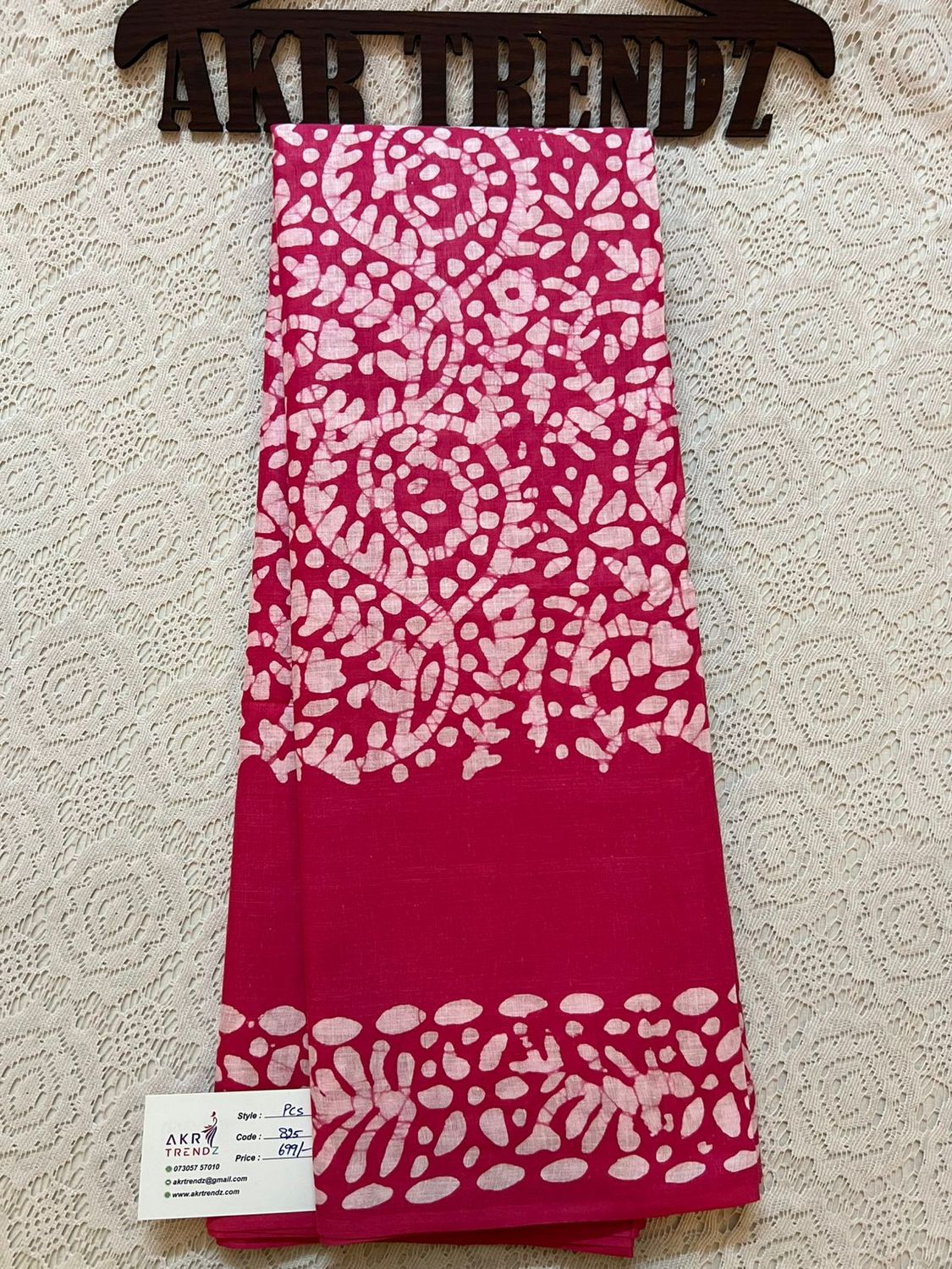 Batik print pure cotton sarees​