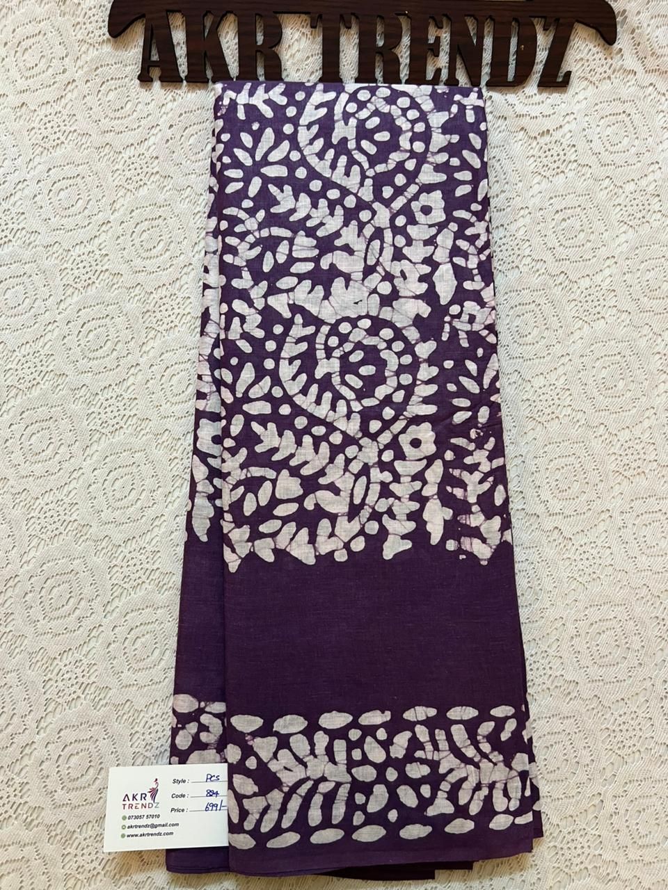 Batik print pure cotton sarees​