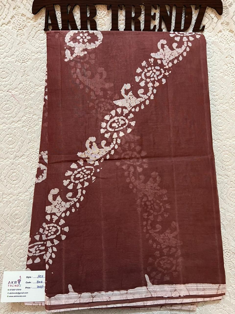 Batik prints summer cotton sarees