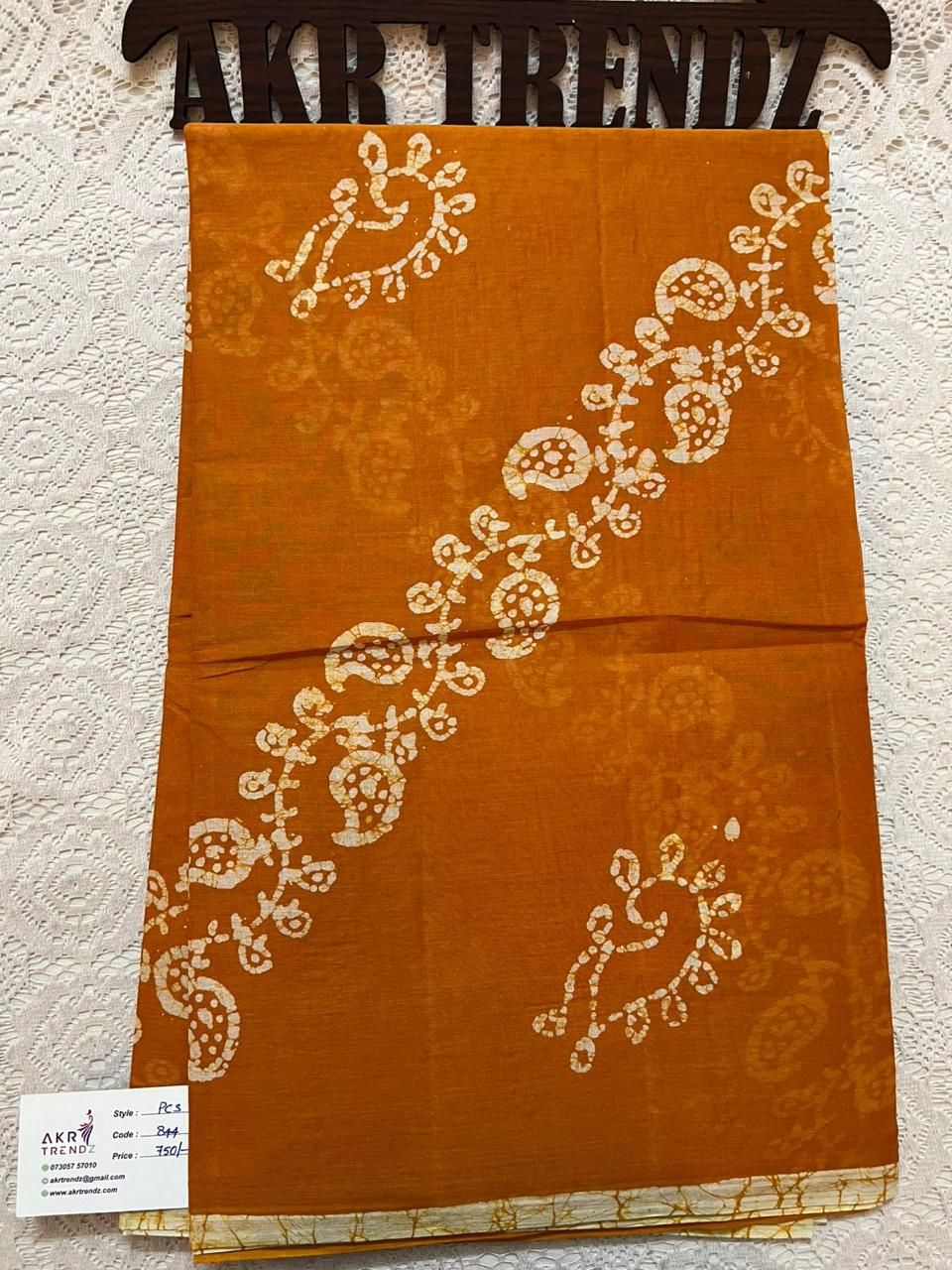 Batik prints summer cotton sarees