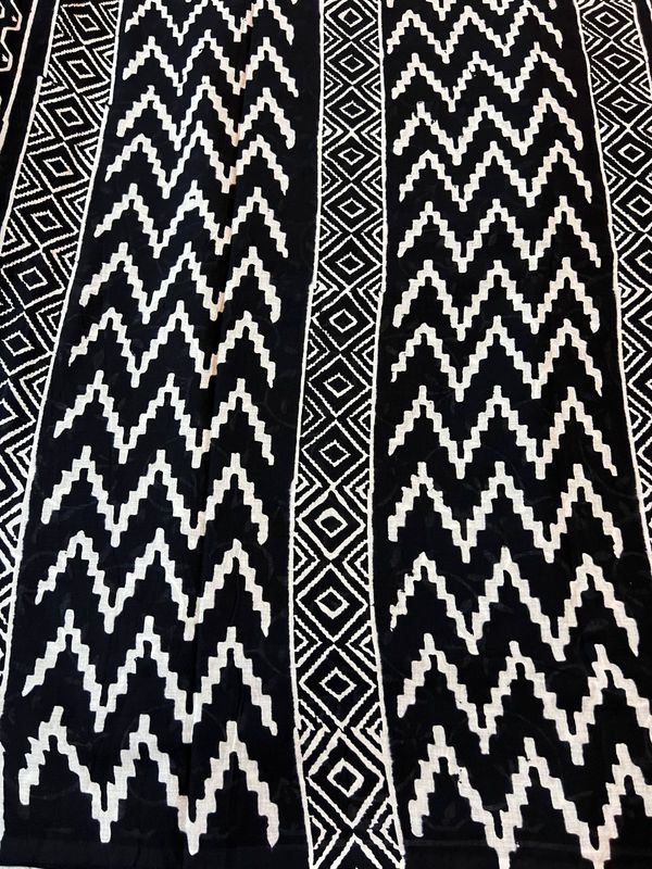 ​Handblock mul cotton sarees