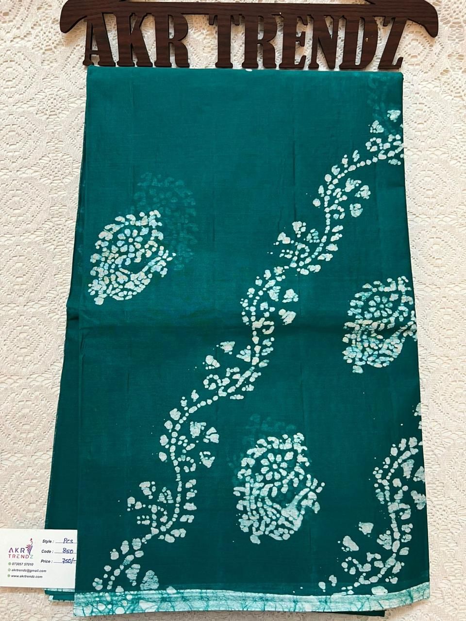 Batik prints summer cotton sarees