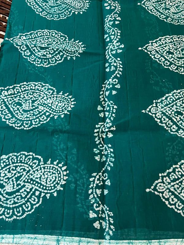 Batik prints summer cotton sarees