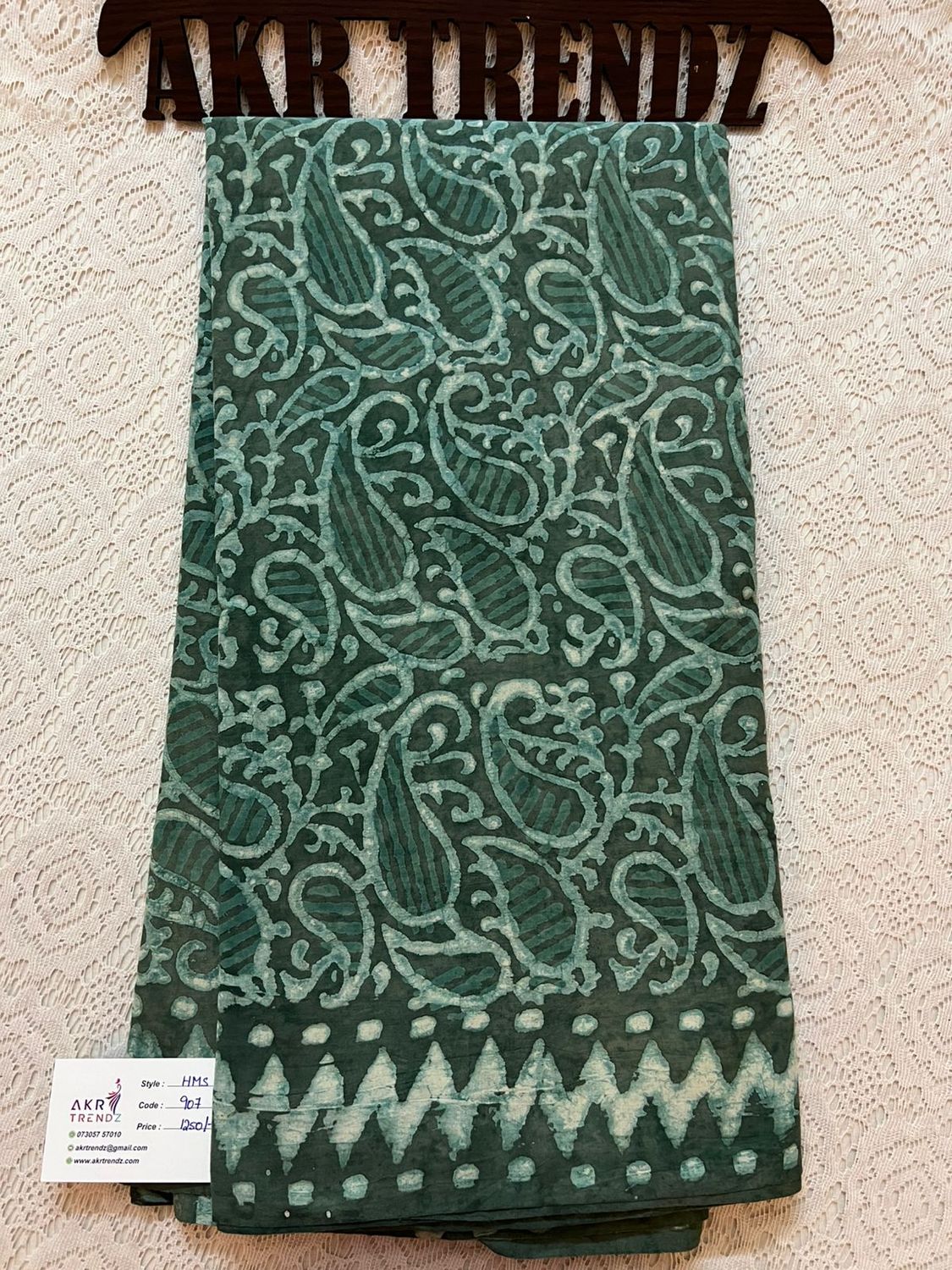 ​Handblock mul cotton sarees