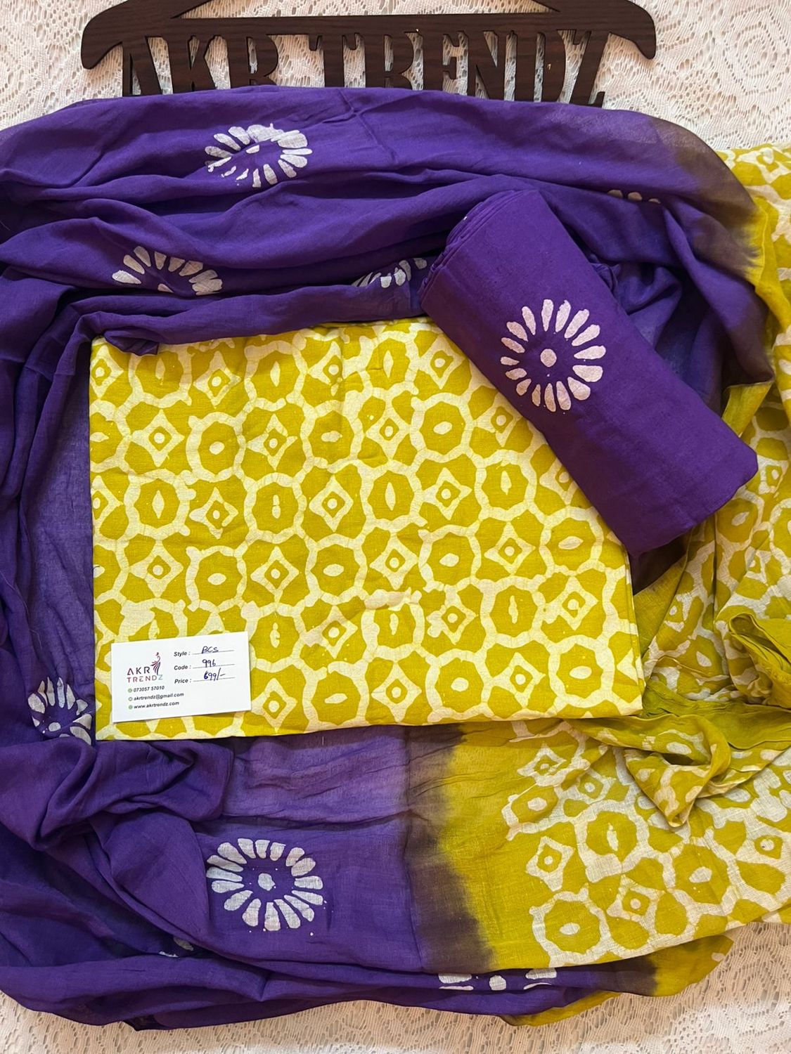 Handblock Batik cotton suit sets​