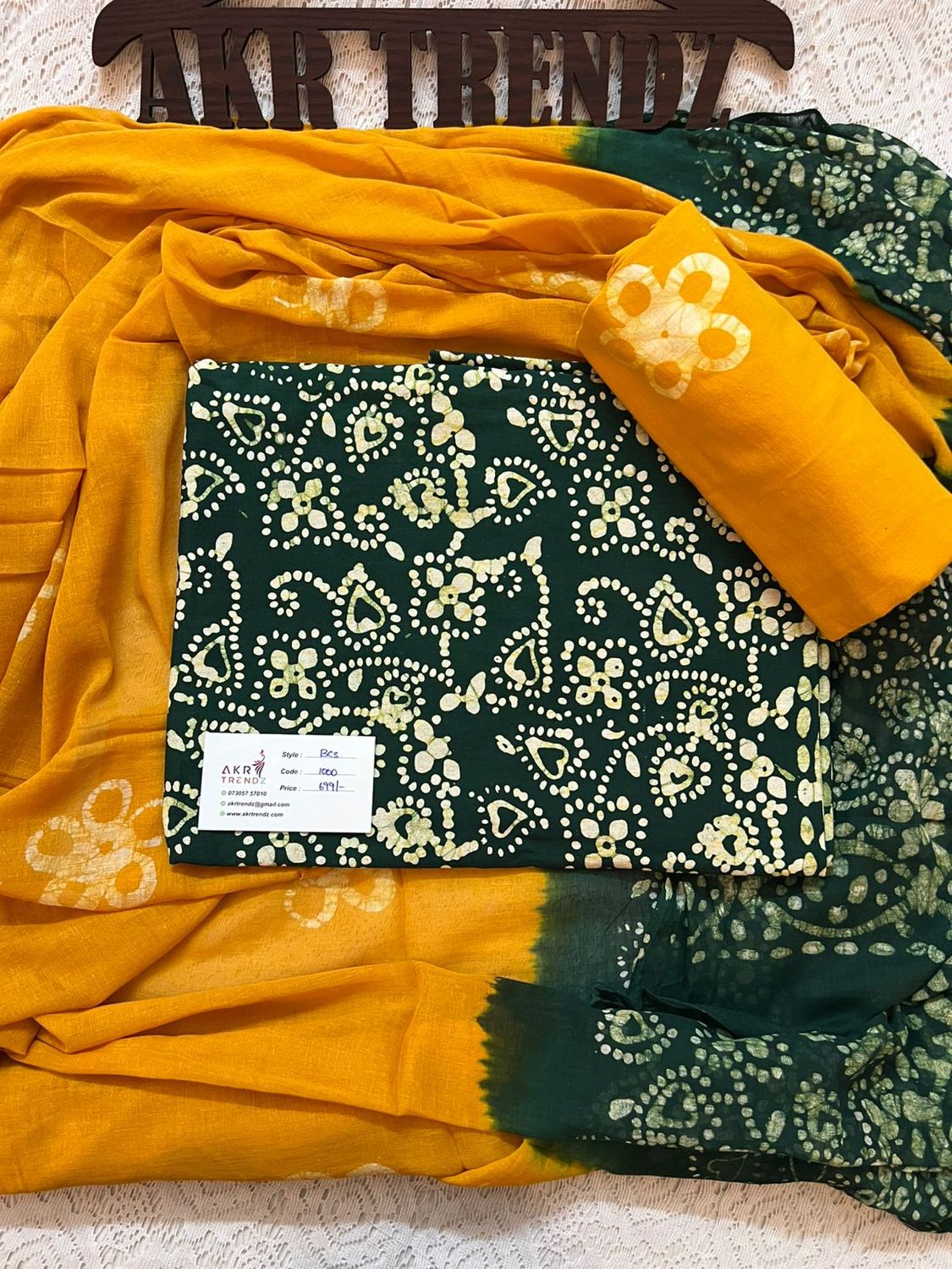 Handblock Batik cotton suit sets​