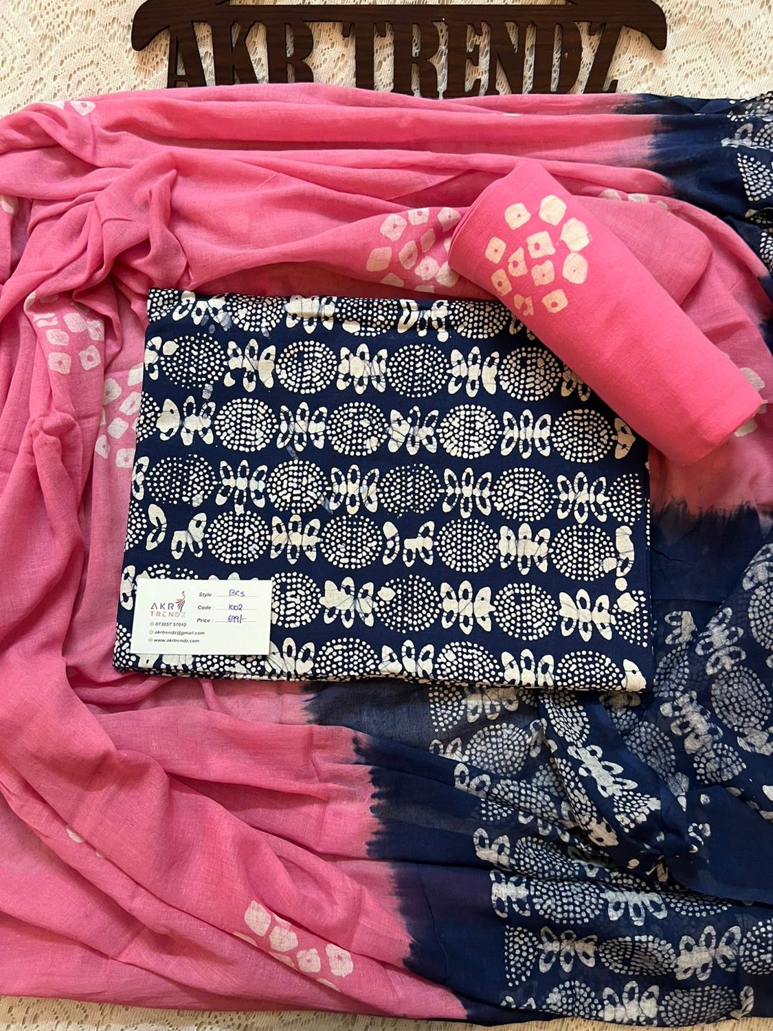 Handblock Batik cotton suit sets​