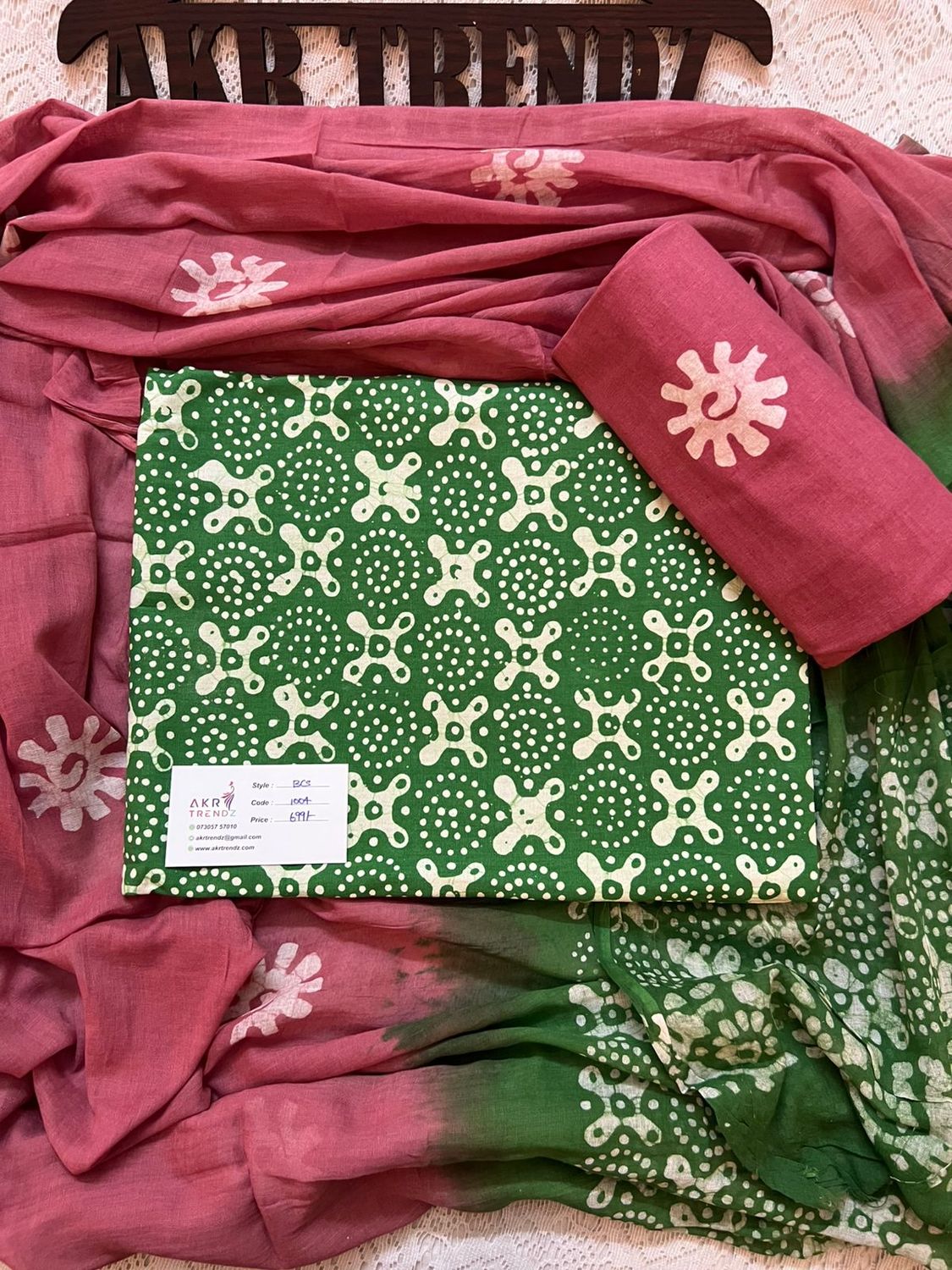 Handblock Batik cotton suit sets​