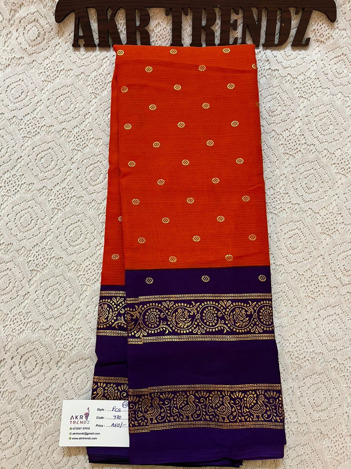 Fancy printed chiffon sarees